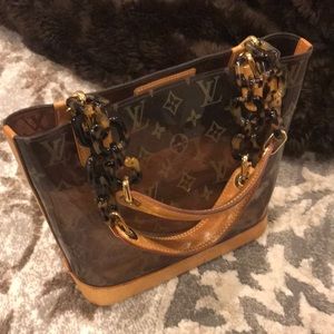 Auth Louis Vuitton Monogram Vinyl Cabas Ambre PM